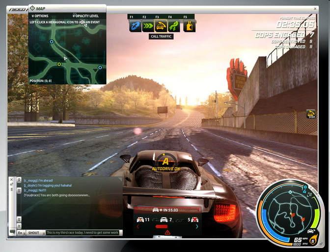 One of them was Need For Speed World Online, a racing MMO as the name 