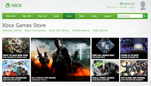 xbox one online store
