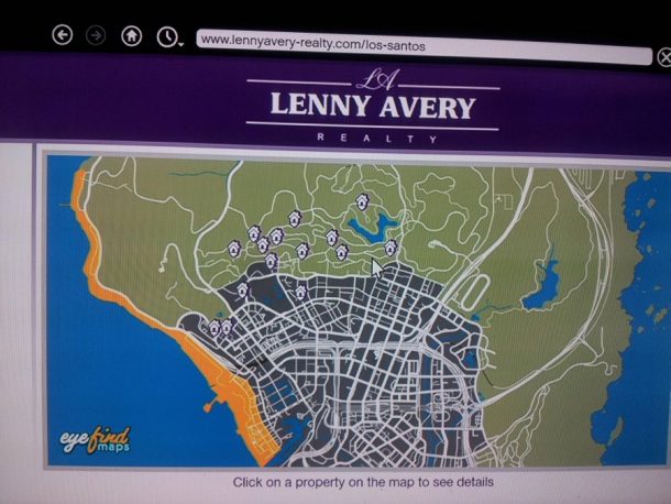 lenny avery map of property locations