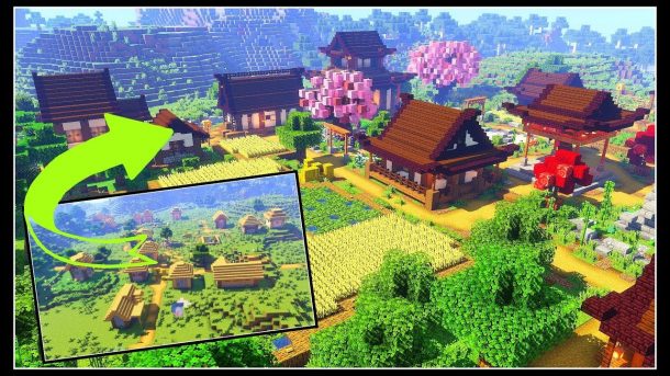 Japanese Minecraft Village