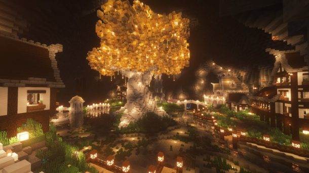Underground Village Minecraft