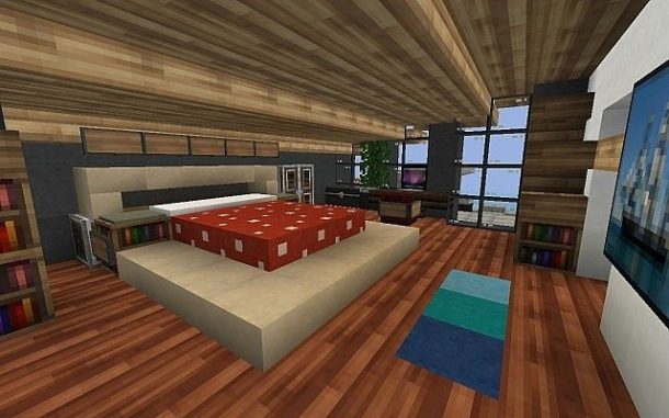 Minecraft Style Double Bedroom