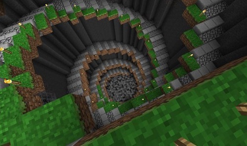 Minecraft spiral staircase