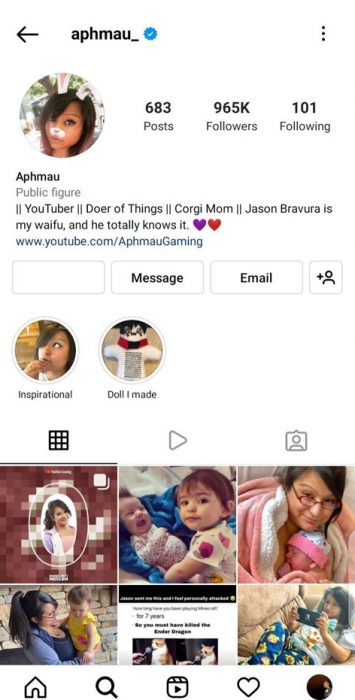 Jessica Bravura – Aphmau Instagram Profile