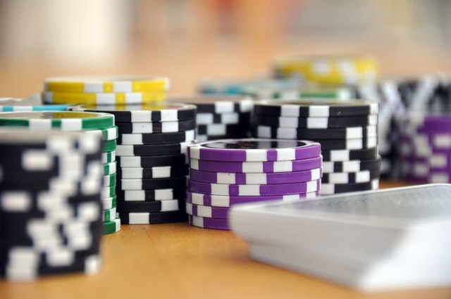 coins placed on the table