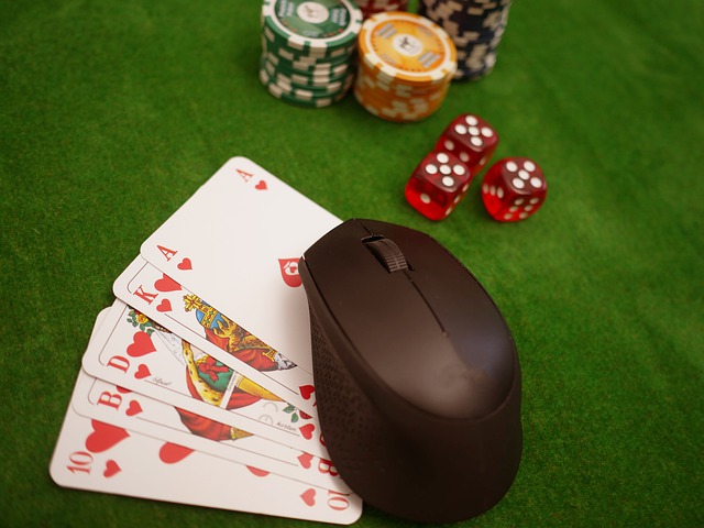 Players playing online casino and card games.