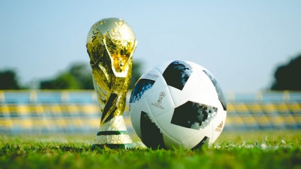 A trophy and a football.