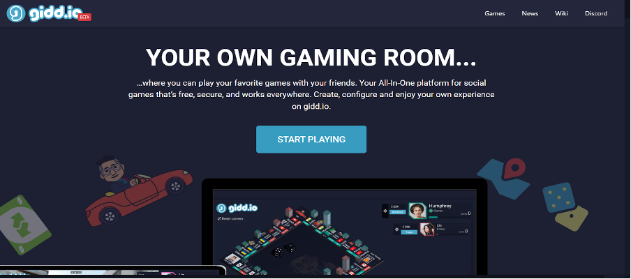 Gidd.io- gaming room.