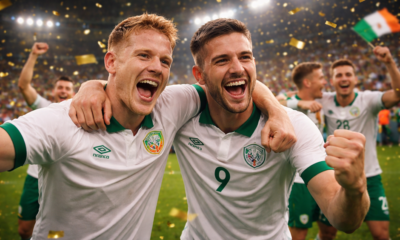 Players after the end of another winning match