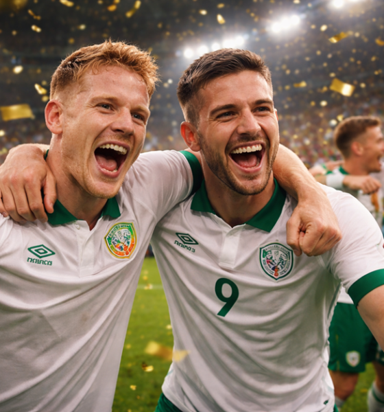 Players after the end of another winning match