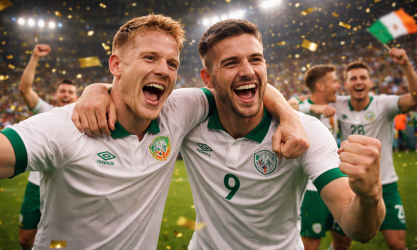 Players after the end of another winning match