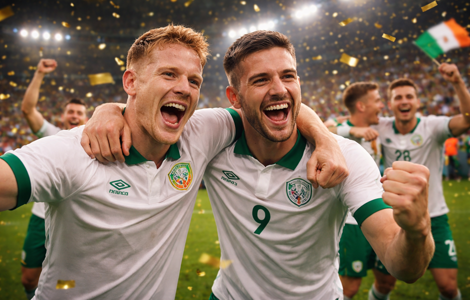 Players after the end of another winning match