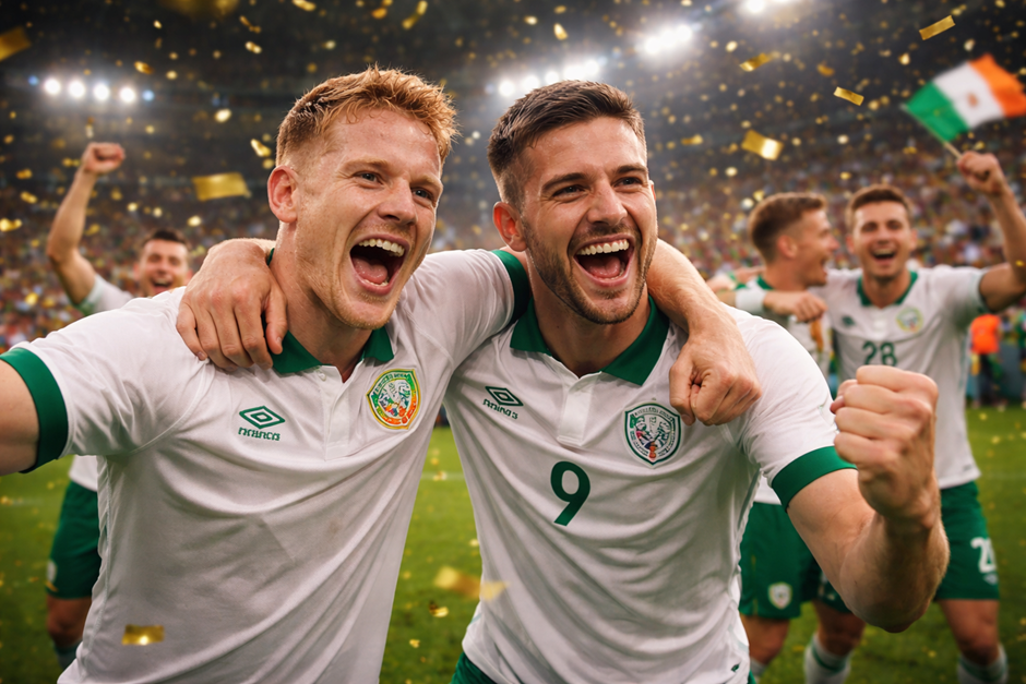 Players after the end of another winning match