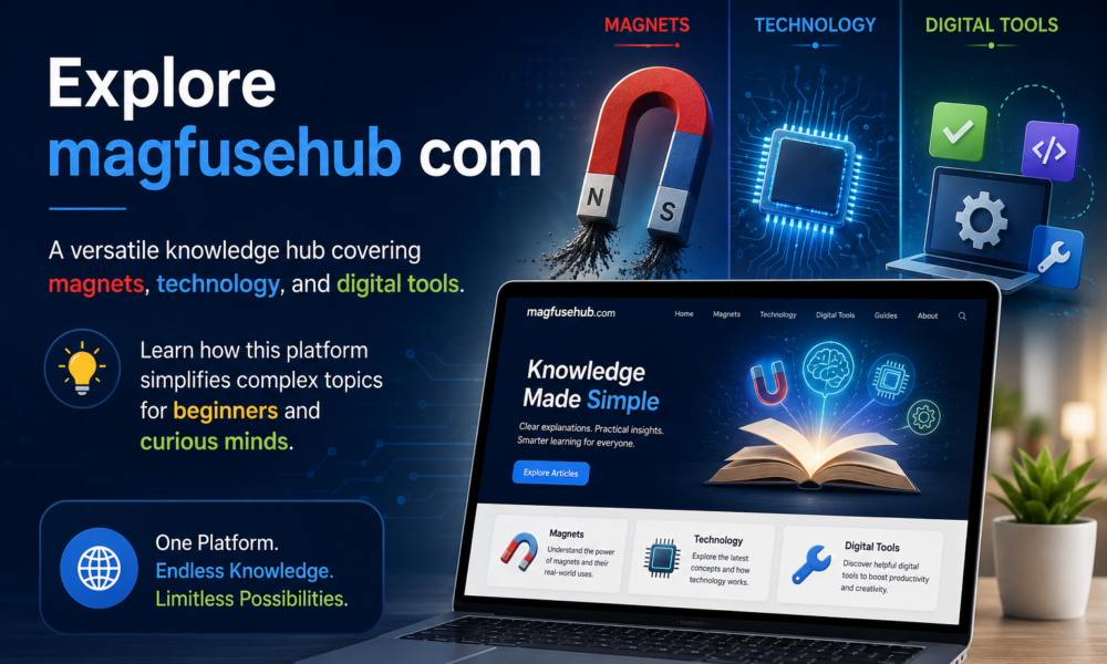 Explore magfusehub com, a versatile knowledge hub covering magnets, technology, and digital tools. Learn how this platform simplifies complex topics for beginners and curious minds.