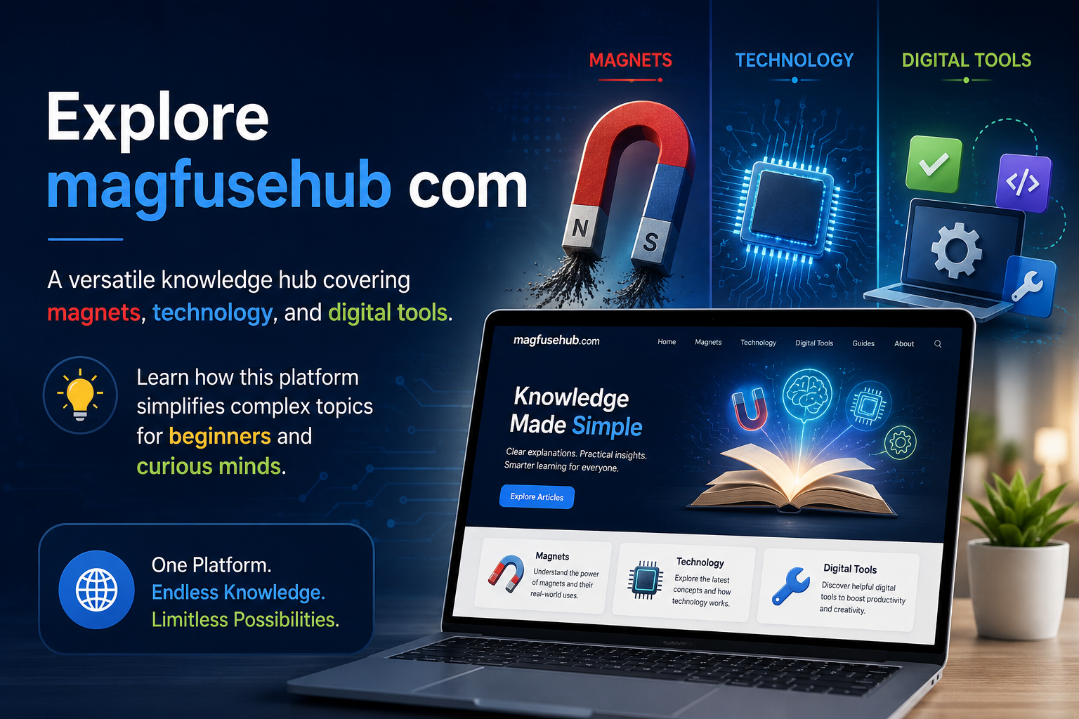 Explore magfusehub com, a versatile knowledge hub covering magnets, technology, and digital tools. Learn how this platform simplifies complex topics for beginners and curious minds.