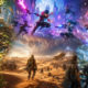 Futuristic multiplayer game worlds and characters