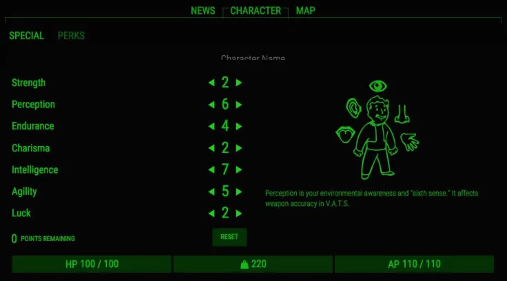 Fallout 4 Best Starting Stats
