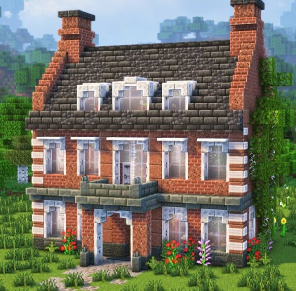 Elegant Minecraft Brick Estate design