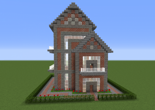 Two-Story Family Brick House