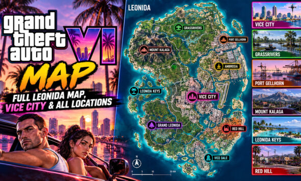 GTA 6 Map: Full Leonida Map, Vice City & All Locations