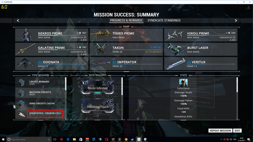 optimal layout for small clan warframe